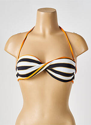 Sutien de costum de baie elasticitate top sutien modelat negru BIKINI BAR femeie