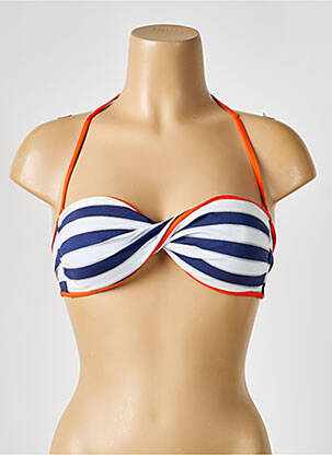 Sutien de costum de baie elasticitate top sutien modelat albastru BIKINI BAR femeie