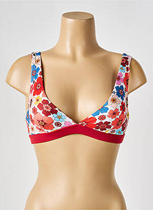 Sutien de costum de baie elasticitate top sutien modelat roșu BIKINI BAR femeie