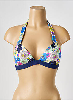 Sutien de costum de baie elasticitate top sutien push-up albastru BIKINI BAR femeie