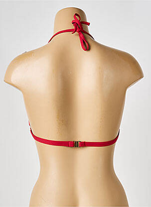 Sutien de costum de baie elasticitate top triunghiuri roșu BIKINI BAR femeie