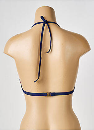 Sutien de costum de baie elasticitate top triunghiuri albastru BIKINI BAR femeie
