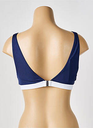 Sutien de costum de baie elasticitate top triunghiuri albastru IODUS femeie