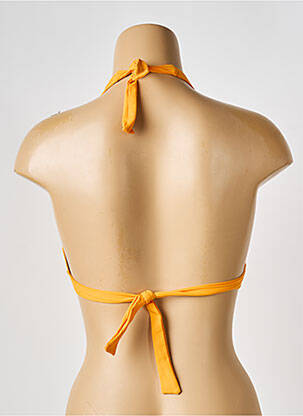 Sutien de costum de baie elasticitate top triunghiuri galben IODUS femeie