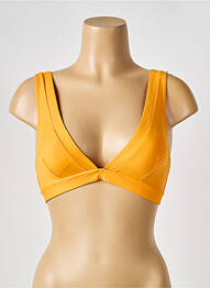 Sutien de costum de baie elasticitate top triunghiuri galben IODUS femme