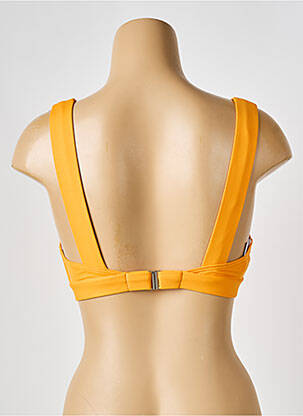 Sutien de costum de baie elasticitate top triunghiuri galben IODUS femeie