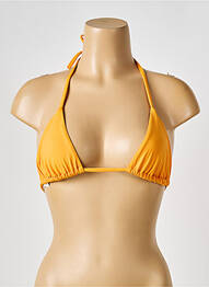 Sutien de costum de baie elasticitate top triunghiuri galben IODUS femme