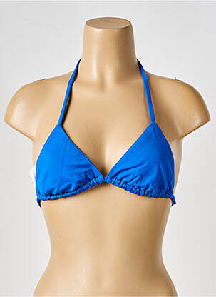 Sutien de costum de baie elasticitate top triunghiuri albastru IODUS femeie