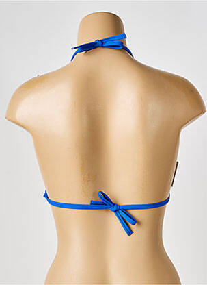 Sutien de costum de baie elasticitate top triunghiuri albastru IODUS femeie