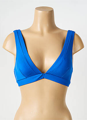 Sutien de costum de baie elasticitate top triunghiuri albastru IODUS femeie