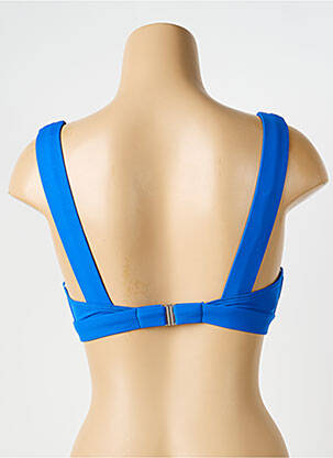 Sutien de costum de baie elasticitate top triunghiuri albastru IODUS femeie