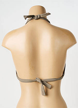 Sutien de costum de baie elasticitate top triunghiuri verde IODUS femeie