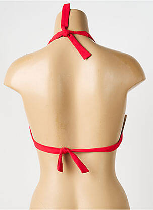 Sutien de costum de baie elasticitate top triunghiuri roșu IODUS femeie