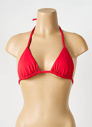 Sutien de costum de baie elasticitate top triunghiuri roșu IODUS femeie