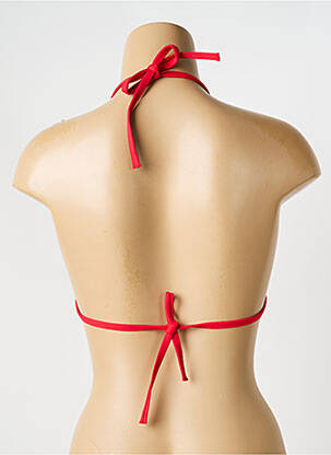 Sutien de costum de baie elasticitate top triunghiuri roșu IODUS femeie