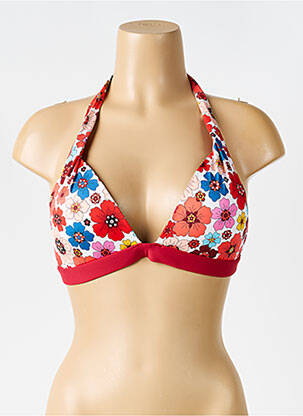 Sutien de costum de baie elasticitate top sutien modelat roșu BIKINI BAR femeie