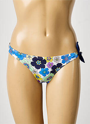 Chiloți de baie imprimeu floral bikini albastru BIKINI BAR femeie