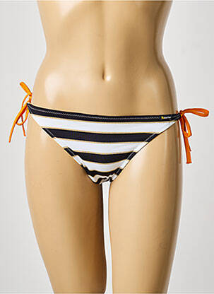 Chiloți de baie efect material satinat bikini negru BIKINI BAR femeie