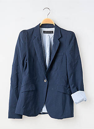 Sacou buzunare albastru ZARA femeie