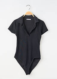Body elasticitate mâneci scurte negru ZARA femme