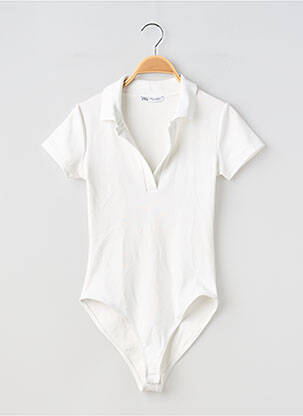 Body elasticitate mâneci scurte bej ZARA femme