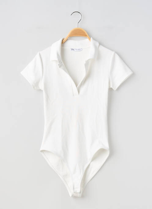 Body elasticitate mâneci scurte bej ZARA femme