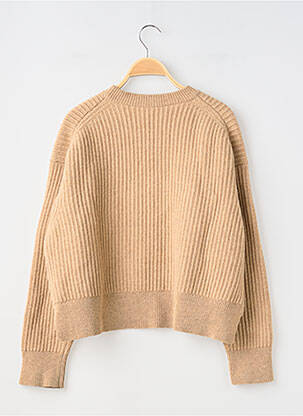 Pulover guler rotund mâneci lungi bej ACNE STUDIOS femeie