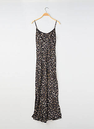 Rochie lungă croială cambrată bretele subțiri negru MASSIMO DUTTI femme