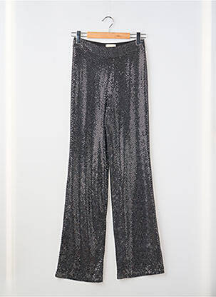Pantalon drept talie înaltă talie înaltă negru PLUME femeie
