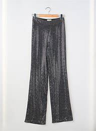 Pantalon drept talie înaltă talie înaltă negru PLUME femme