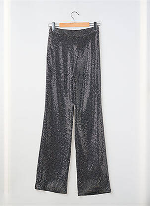 Pantalon drept talie înaltă talie înaltă negru PLUME femeie