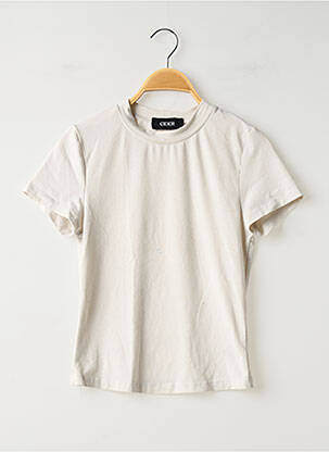 Tricou elasticitate mâneci scurte gri CIDER femeie
