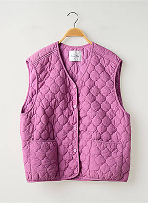 Geacă matlasată buzunare fără glugă violet AMERICAN VINTAGE femeie