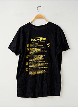 Tricou serigrafie mâneci scurte negru SANS MARQUE femeie