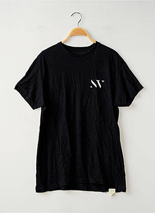 Tricou croială dreaptă mâneci scurte negru B&C femeie