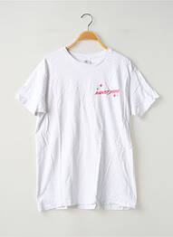 Tricou croială dreaptă mâneci scurte alb B&C femme