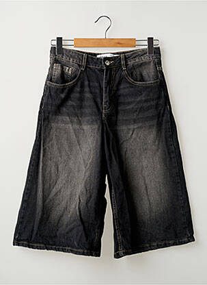 Pantalon trei sferturi croială fustă pantaloni scurți negru BERSHKA femeie