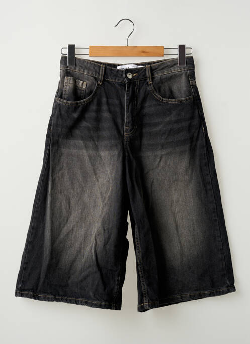 Pantalon trei sferturi negru BERSHKA femeie