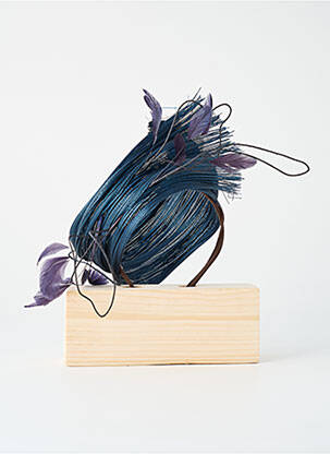 Accesoriu pentru păr albastru VIRGINIE POISSON femeie