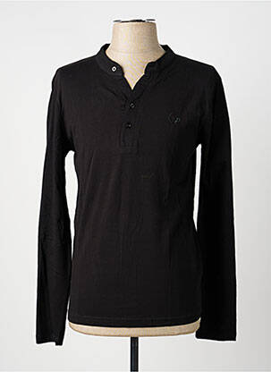 Tricou bio mâneci lungi negru LEE COOPER bărbat
