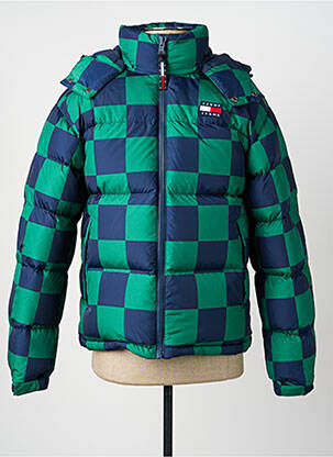 Geacă matlasată buzunare cu glugă verde TOMMY HILFIGER bărbat