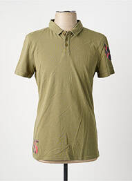 Polo elasticitate mâneci scurte verde FREEMAN T.PORTER homme