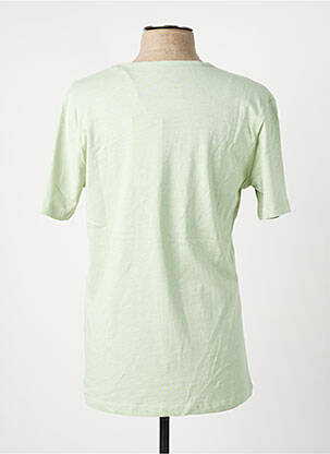 Tricou croială cambrată mâneci scurte verde FREEMAN T.PORTER bărbat