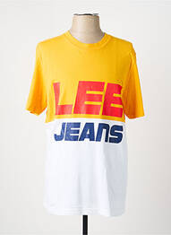 Tricou elasticitate mâneci scurte galben LEE bărbat
