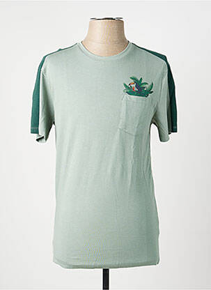 Tricou croială cambrată mâneci scurte verde LEE COOPER bărbat