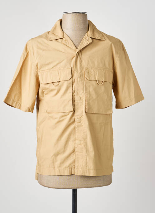 Cămașă cu mâneci scurte bej CALVIN KLEIN bărbat