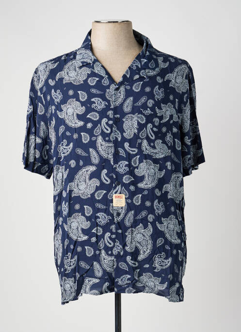 Cămașă cu mâneci scurte albastru SCHOTT bărbat