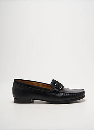 Mocasini țesătură satinată toc plat până la 3 cm negru PEDRO TORRES femeie