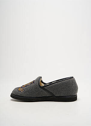 Papuci/pantofi de casă vârf rotund vârf rotund gri ANNY unisex