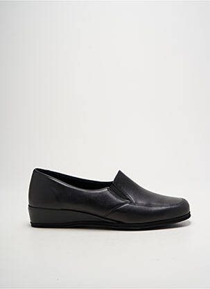Papuci/pantofi de casă țesătură satinată toc plat până la 3 cm negru ROHDE femeie